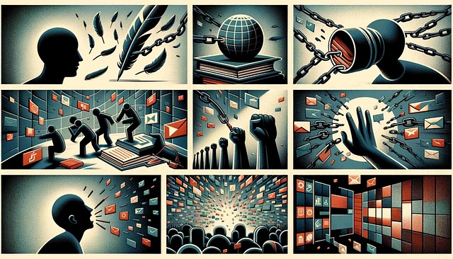 Free ai generated media lock illustration