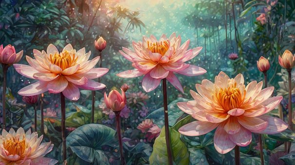 Free Ai Generated Flowers illustration and picture