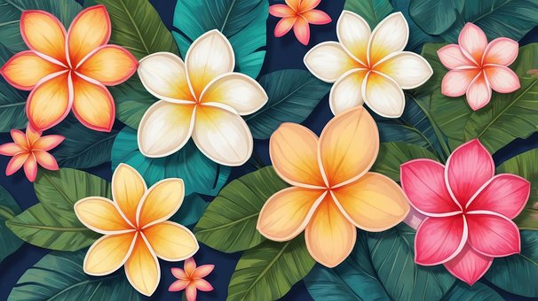 Free Ai Generated Flowers illustration and picture