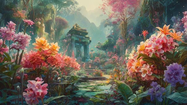 Free Ai Generated Flowers illustration and picture