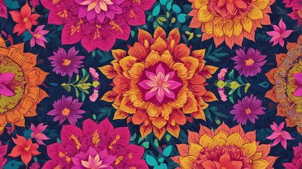 Free Ai Generated Flowers illustration and picture