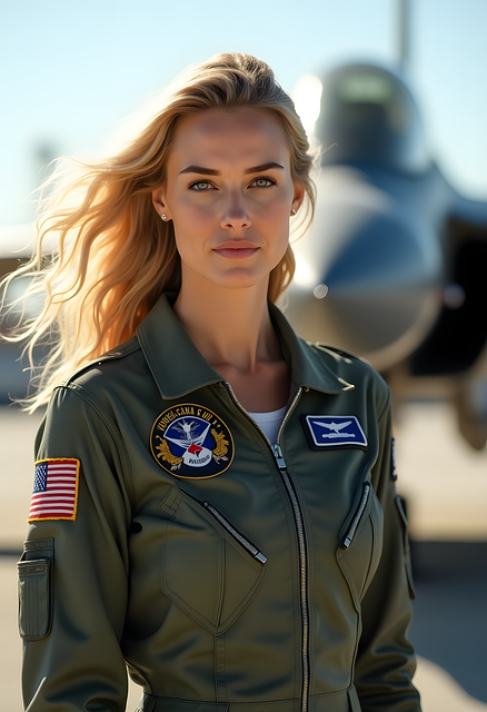Download free HD stock image of Ai Generated Woman Free ai generated woman pilot illustration