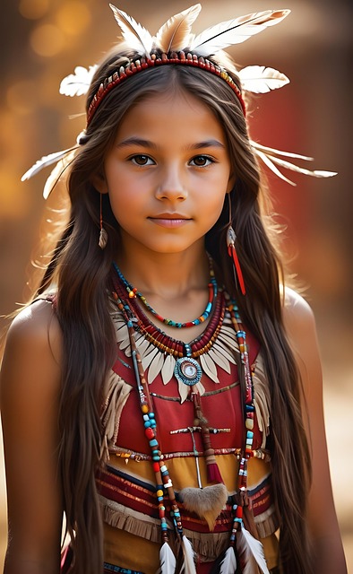 Free ai generated american indian original inhabitant of america illustration