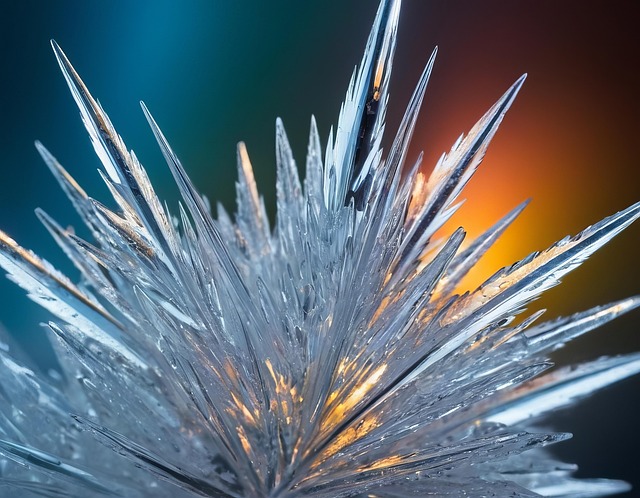 Download free HD stock image of Ai Generated Winter Free ai generated winter crystal flake illustration