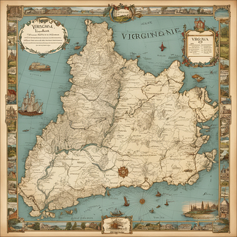 Free Ai Generated Map illustration and picture