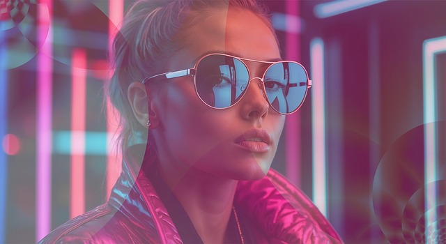 Free ai generated woman sunglasses illustration