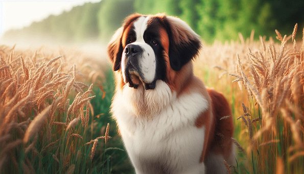 Ai Generiert, Bernhardiner Hund, Hund
