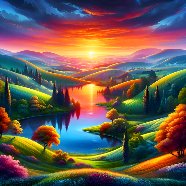 Free Sunrise Nature illustration and picture