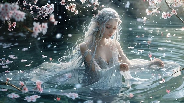 Nymphe, Fantasie, Fee, Natur, Frau