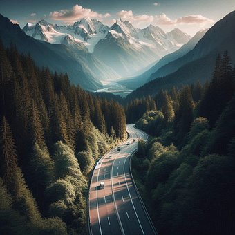 Free View Aerial illustration and picture