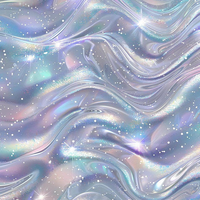Free ai generated silver holographic illustration