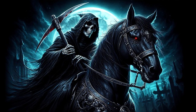 Free ai generated grim reaper death illustration