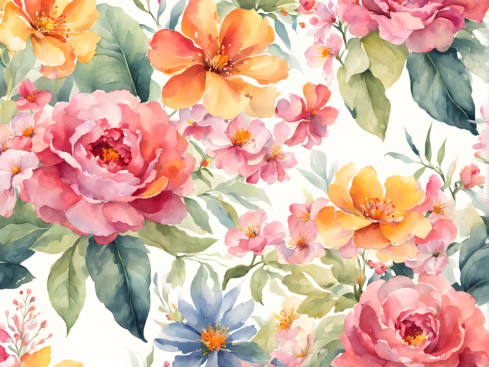 Download Ai Generated, Flowers, Garden. RoyaltyFree Stock Illustration