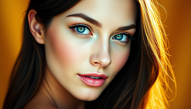 Free ai generated woman face illustration