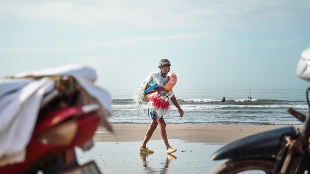 Muž, Mořský Rybář, Těžce Pracující
