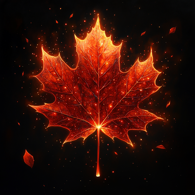 Download free HD stock image of Ai Generated Autumn Free ai generated autumn leaf illustration