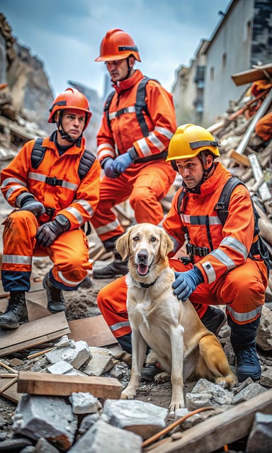 Free ai generated search and rescue buried illustration