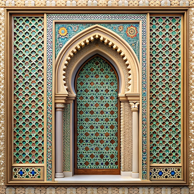 Free ai generated arabic architecture illustration
