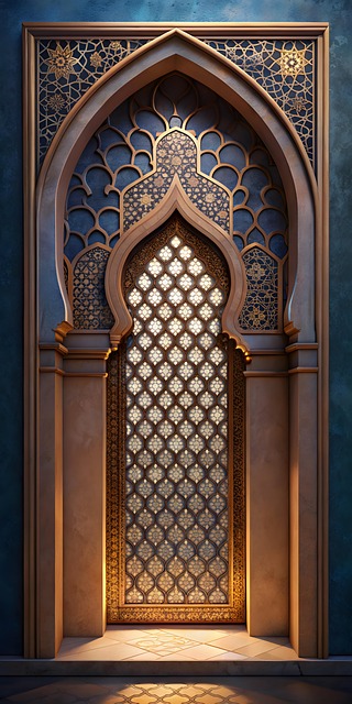 Free ai generated arabic architecture illustration