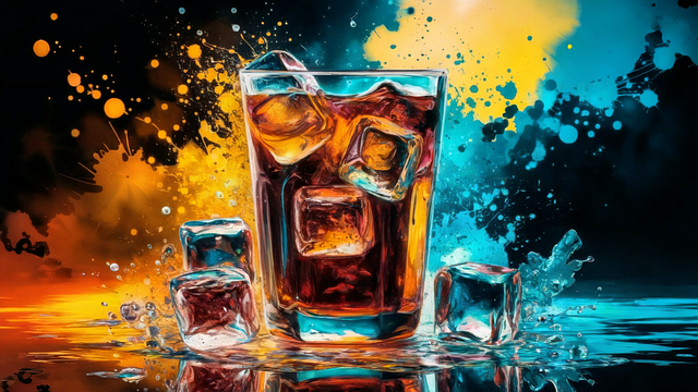 Free ai generated drink glass illustration