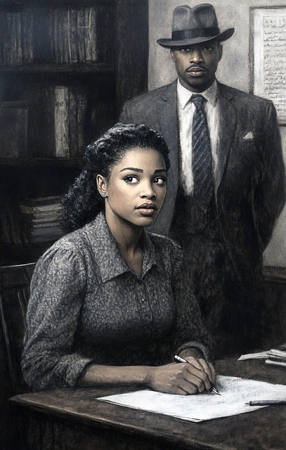 Free ai generated couple vintage illustration