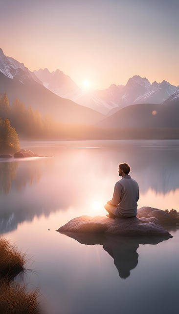 Free ai generated man yoga illustration