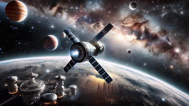 Kosmos, Erkundung, Science-Fiction