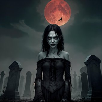 Pike, Kvinne, Zombie, Skrekk, Halloween