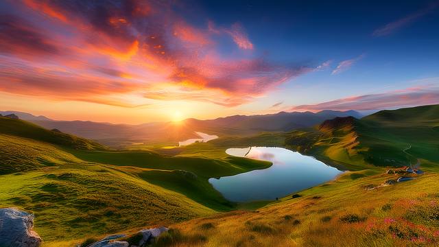 Free Sunrise Nature illustration and picture