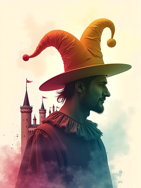 Free ai generated jester joker illustration
