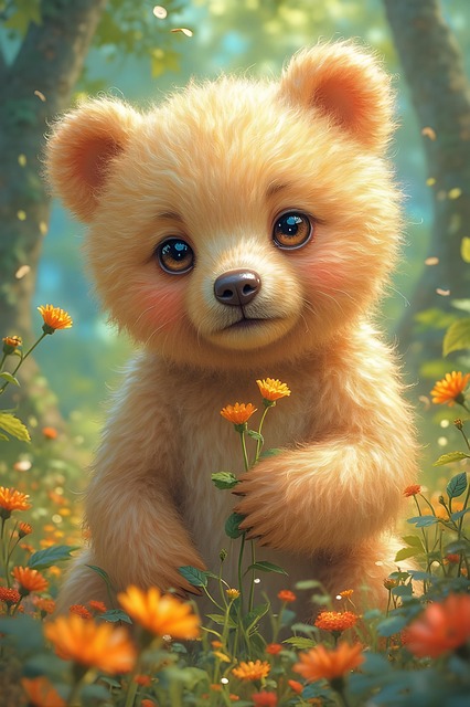 Free ai generated teddy bear bear illustration