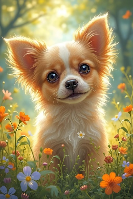 Free ai generated dog animal illustration