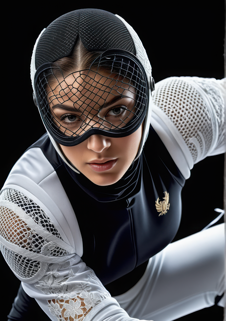 Free ai generated fencer woman illustration