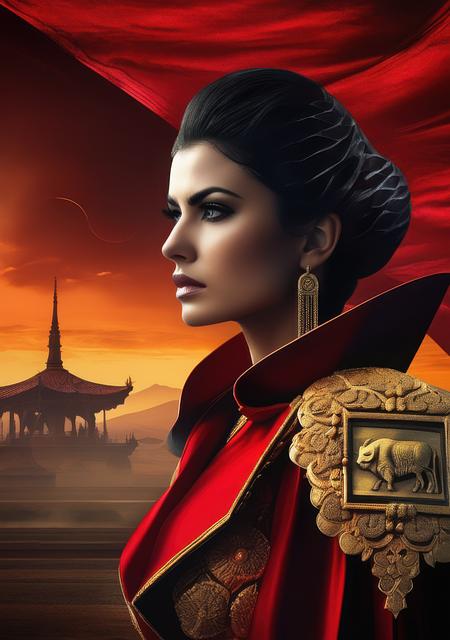 Free ai generated matador woman illustration