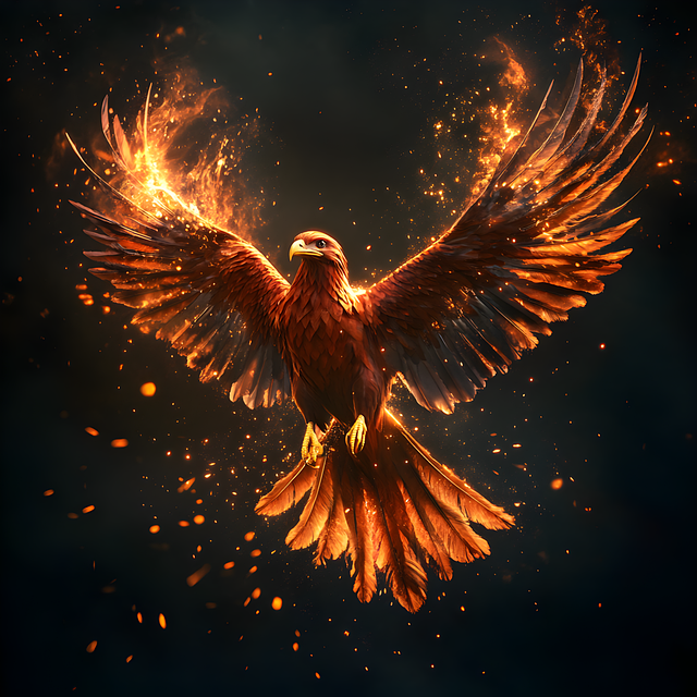 Free ai generated phoenix bird illustration