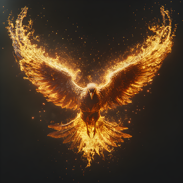 Free ai generated phoenix bird illustration