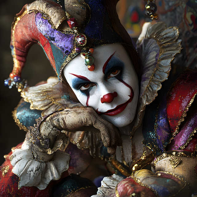 Free ai generated clown costume illustration