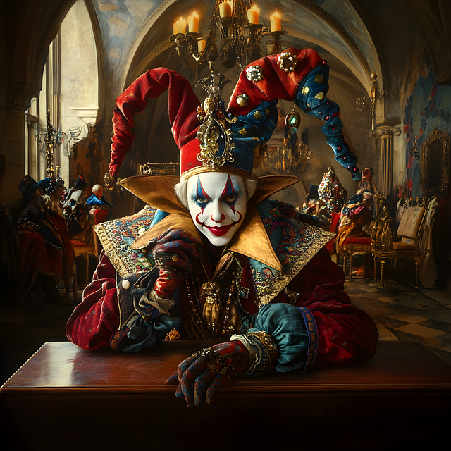 Free ai generated clown jester illustration