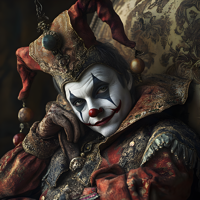 Free ai generated clown jester illustration