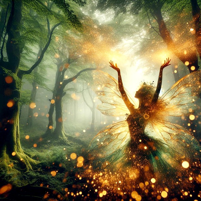 Free ai generated mythical fairy illustration