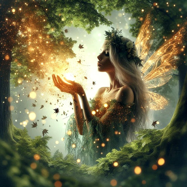 Free ai generated mythical fairy illustration