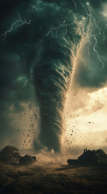 Free ai generated tornado storm illustration