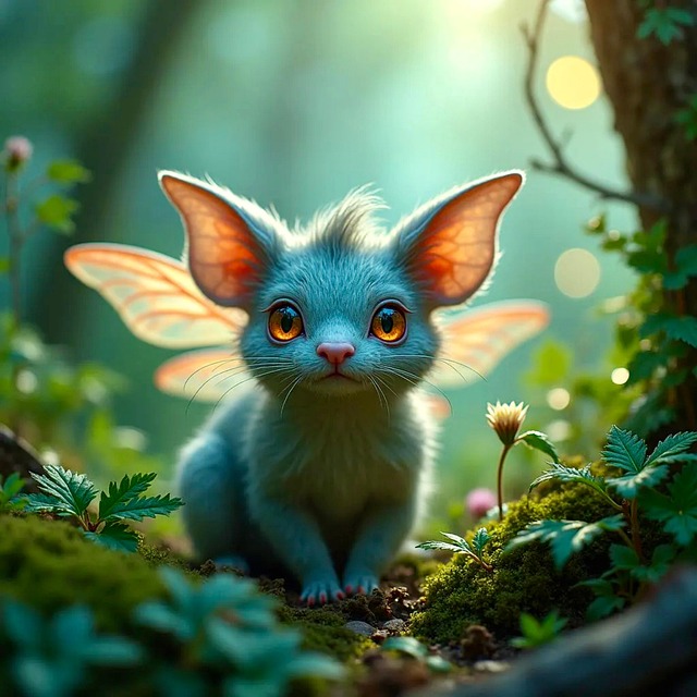 Free ai generated winged creature illustration