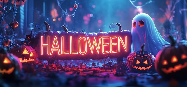 Free ai generated ghost halloween illustration