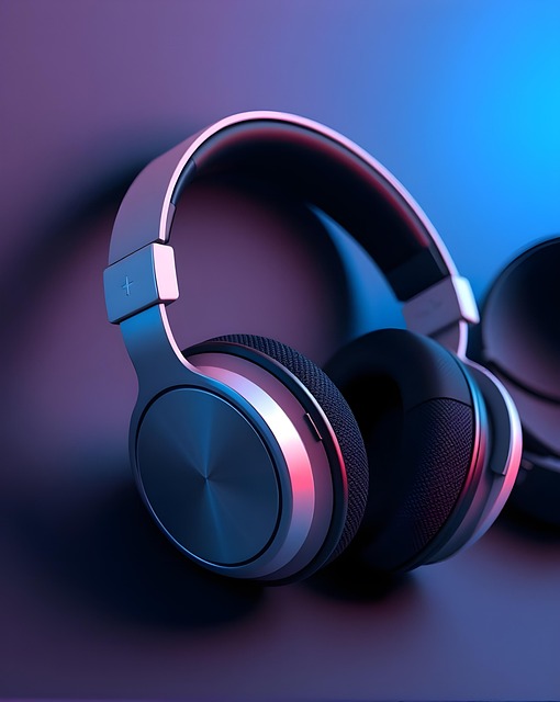 Free ai generated music headphones illustration