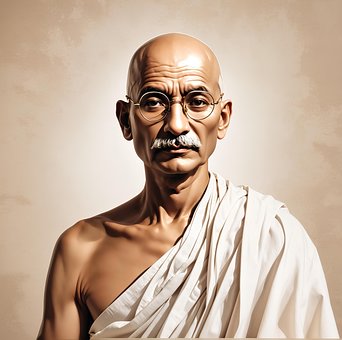 Mahatma Gandhi, Karikatur