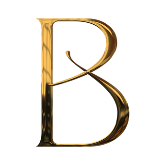 Alphabet, Buchstabe B, Luxus, Glänzend