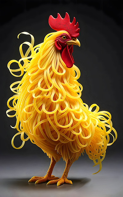 Free ai generated nature chicken illustration