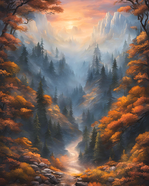 Ai Generado, Bosque, Naturaleza, Árboles