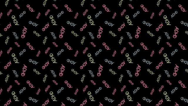 Free adhd pattern abstract illustration